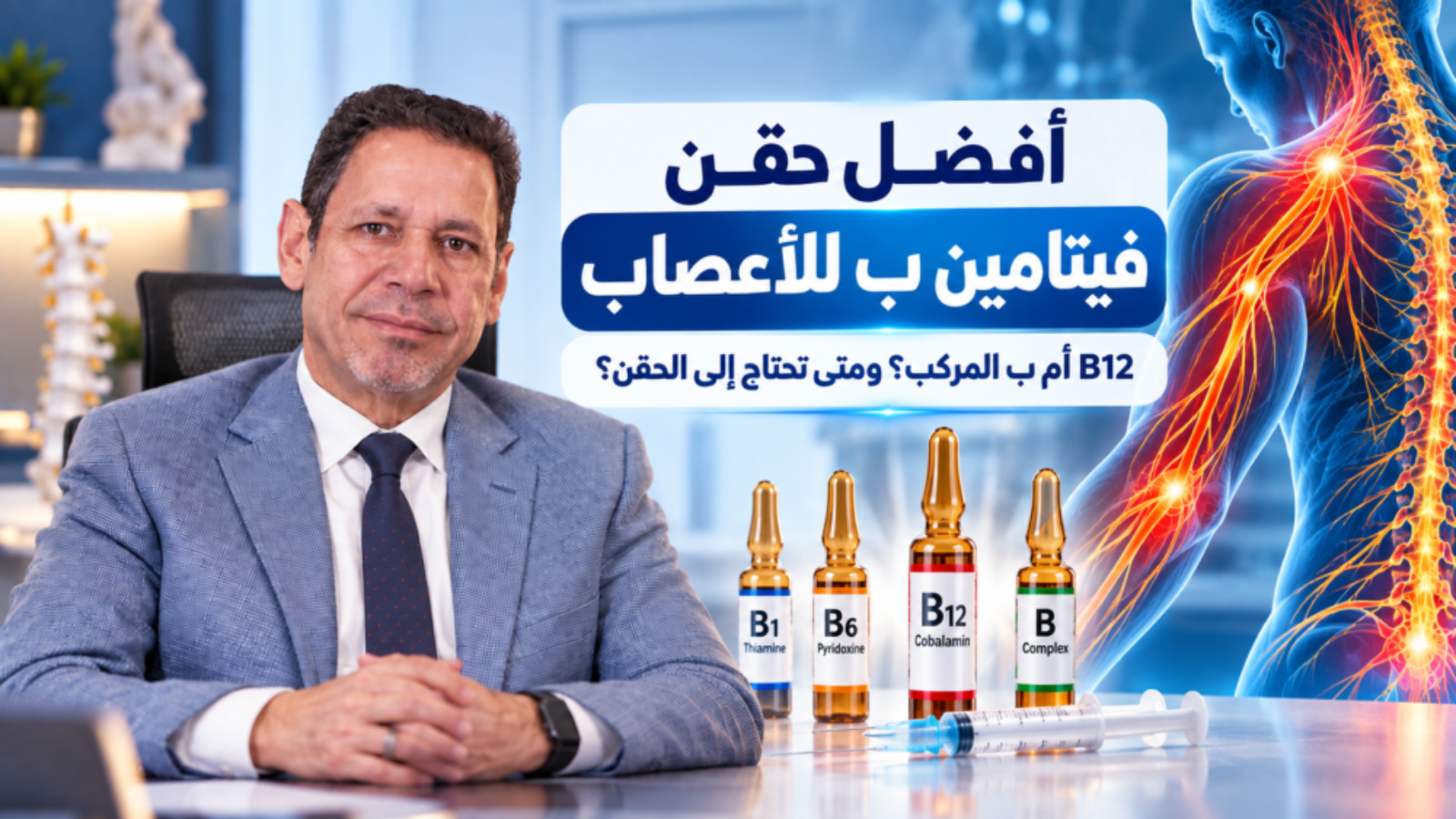 أفضل حقن فيتامين ب للأعصاب: B12 أم ب المركب؟ ومتى تحتاج إلى الحقن؟