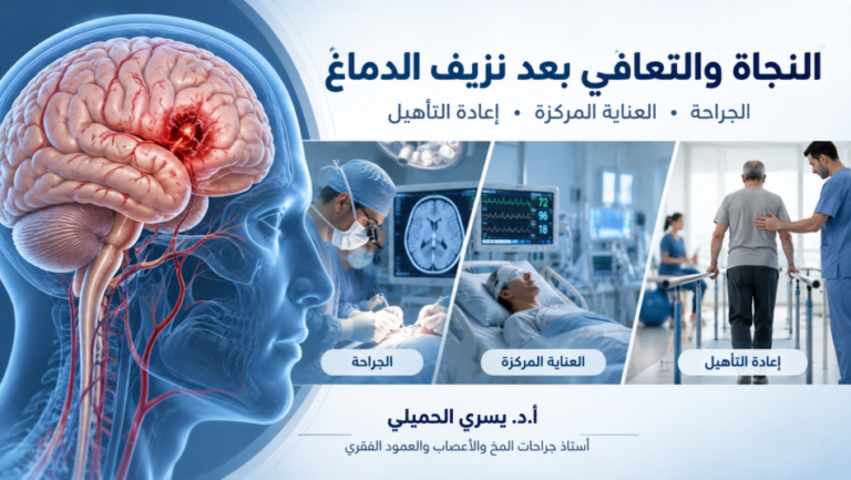 الناجون من نزيف الدماغ: فرص التعافي ونسبة نجاح عمليات نزيف المخ